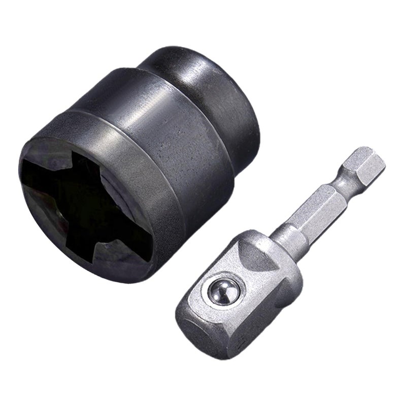 Heavy Duty Scissor Jack Adapter Socket Converter Steel Tool Attachment for Auto Repair - Image 2