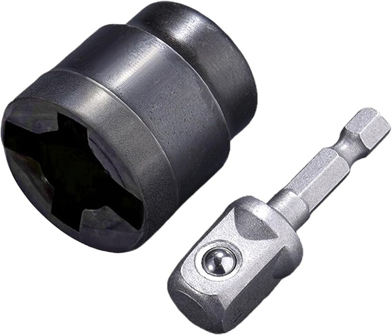 Heavy Duty Scissor Jack Adapter Socket Converter Steel Tool Attachment for Auto Repair - Image 1