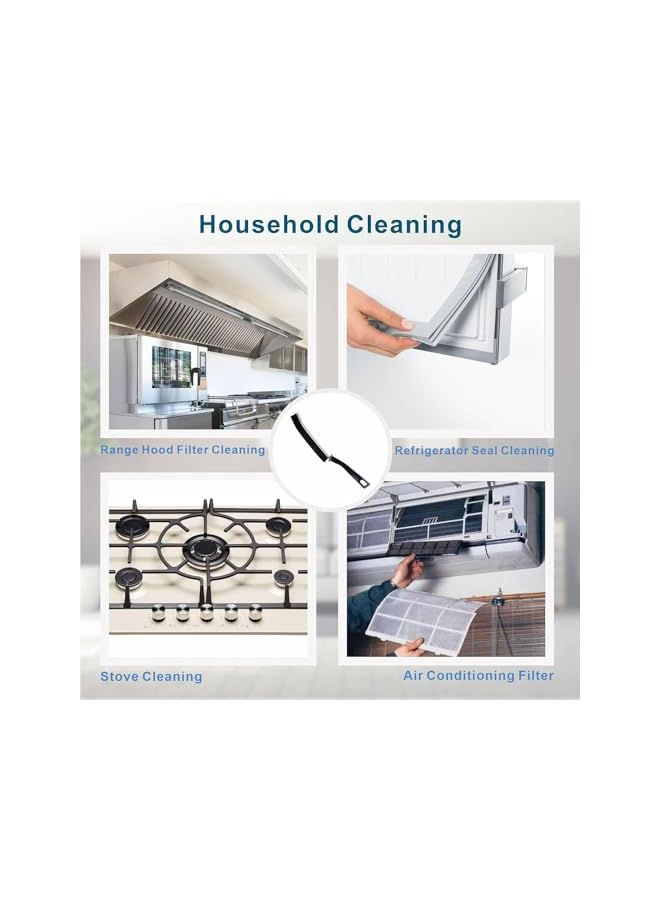 PROMASS 3 Pieces Hard Bristle Crevice Cleaning Brush, Small Cleaning Brushes, Grout Cleaner Brush, Toilet Brush, Scrub Brush for Shower Tile, Skinny Gap Cleaning Tools for Household Use, Bathroom, Kitchen - Image 4