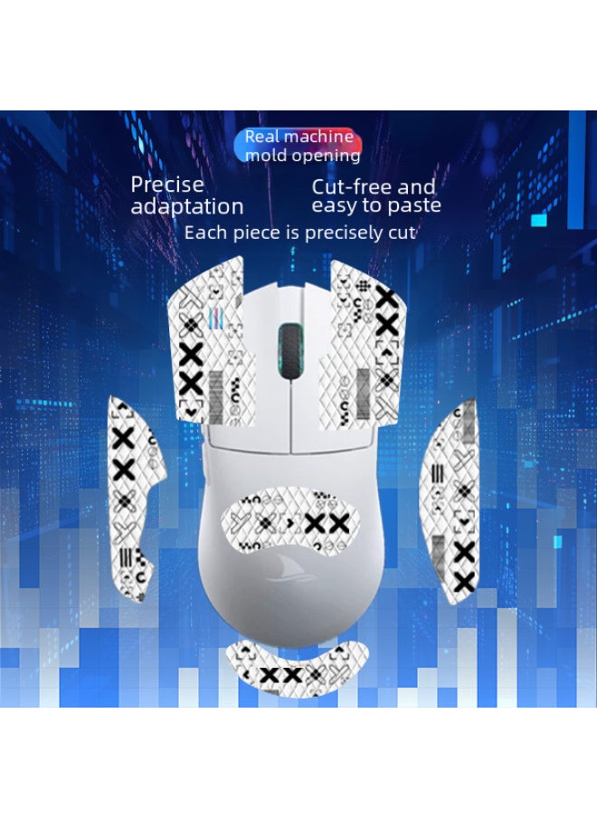 Generic - Applicable Mouse Anti-slip Stickers Darmoshark Damo Shark M3 Special Side Sweat-absorbing Protective Stickers Full Set Of Palm-Color:Daruma Shark M3-CX-A60/white Diamond-all Inclusive - Image 1