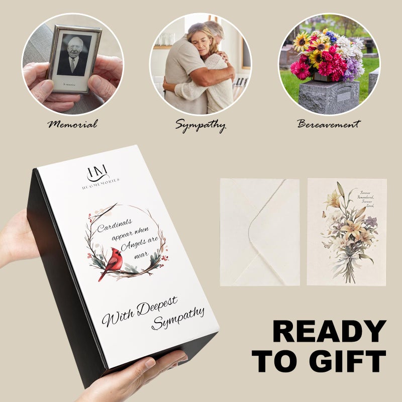 HugMemories Memorial Gifts for Loss of Mom, Loss of Mother Sympathy Gifts Memorial Lantern, Bereavement Gifts for Loss of Mother in Memory of Loved One, Condolences Gift for Loss Mom - Image 5