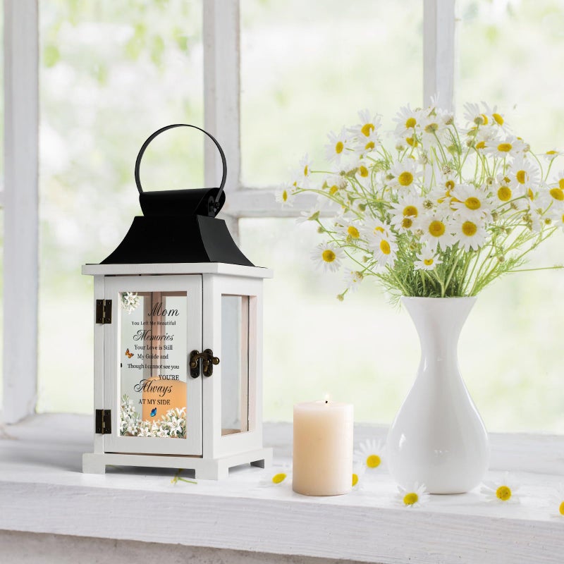 HugMemories Memorial Gifts for Loss of Mom, Loss of Mother Sympathy Gifts Memorial Lantern, Bereavement Gifts for Loss of Mother in Memory of Loved One, Condolences Gift for Loss Mom - Image 3