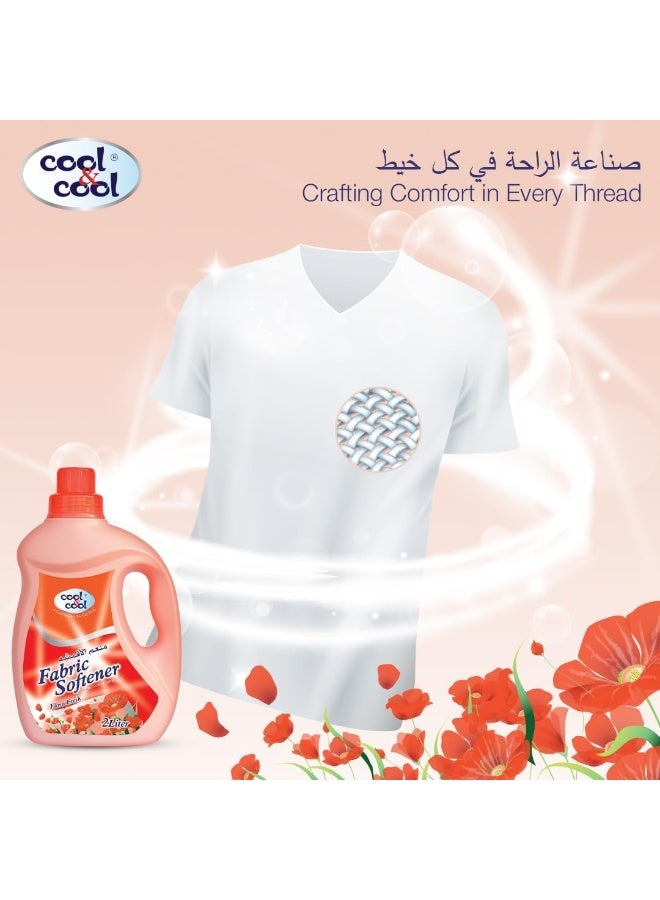 Cool & Cool Flora Fresh Fabric Softener 2 Liters - Long-Lasting Scent, Gentle Fabric Care, Laundry Essential - Image 3