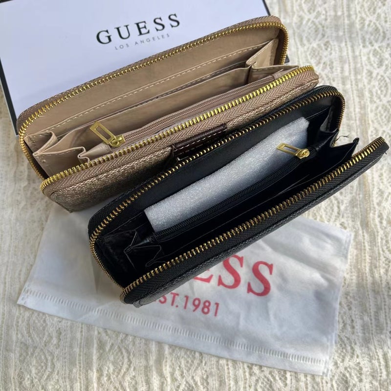 جيست Dagan G شعار أزياء محفظة طويلة ID حقيبة متوسطة طويلة محفظة اليد طباعة براون - Image 4