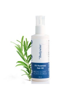 Be Bodywise 5% Rosemary Hair Growth Oil 100Ml | With Goodness Of 14 Essential Oils | Reduces Hair Fall, Nourishes Scalp & Promotes Hair Growth | Paraben, Mineral Oil Free  - Image 1