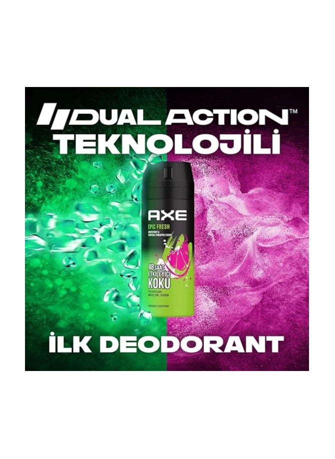 Axe - Axe Epic Fresh Grapefruit &Troplcal Pineapple Scent 48 hrs Non Stop Fresh 150Ml - Image 1