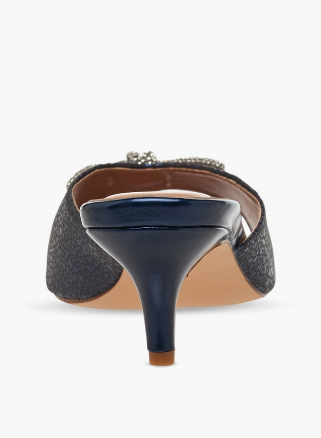 سيليست صنادل بكعب هريرة مزينة بفيونكة للسيدات - Image 5