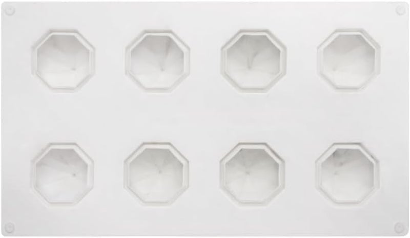 mostsom 3D Diamond Gem Silicone Ice Cube Tray Mold Biscuit Chocolate Fondant Mould Epoxy Resin Clay Craft Art Handmade Ice DIY Molds (Diamond J_11.84 X6.84 X1.44inch) - Image 3
