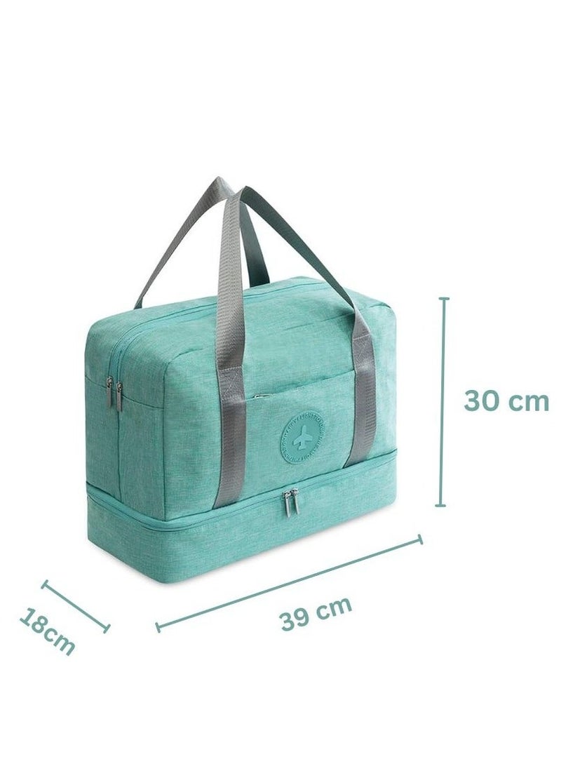 SamoDani Gym, Sports, Beach Bag with Shoes Compartment,  Separate Waterproof pocket for wet stuff, Travel Duffel for Men and Women - Image 2