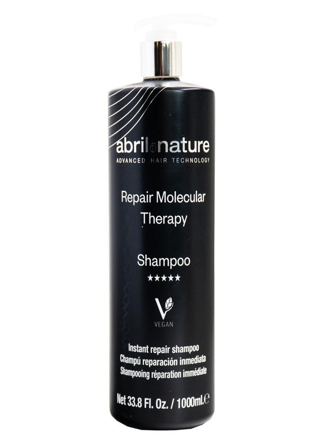 abril et nature - Professional Shampoo Molecular Therapy - For Extremely Damaged, Overprocessed, or Aging Hair - Restructures, Repairs, and Fills the Hair Fiber - Healthy and Strong Hair - 1000 ml - Image 1