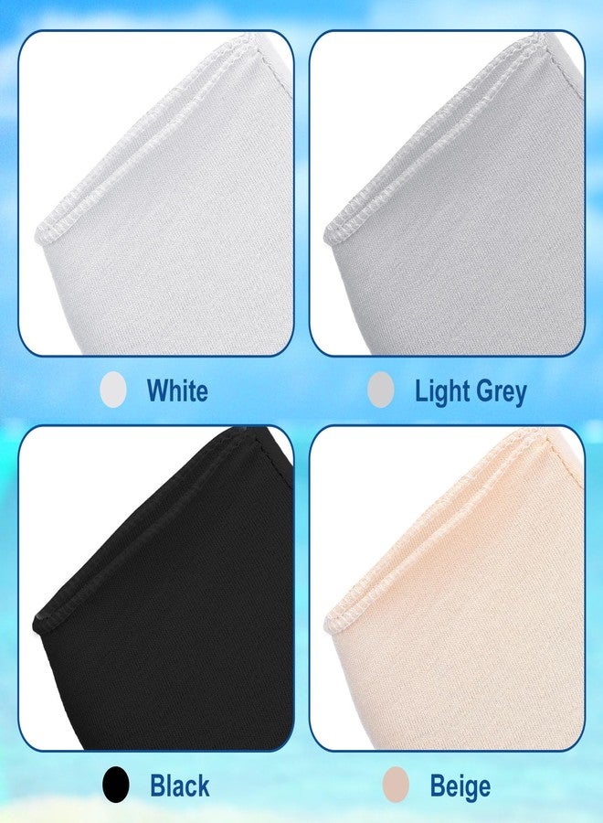 بيميمو قفازات Bememo الواقية من الشمس (عبوة من 4 قطع) - قفازات قيادة بدون أصابع - قطنية بطول المعصم - للنساء والرجال - Image 3