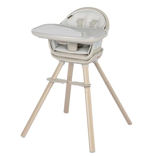 MaxiCosi Moa 8in1 High Chairs for Babies and Toddlers Machine Washable Infant High Chair Compact Convertible High Chair Lightweight Design Classic Oat