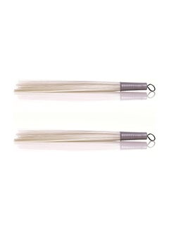 Wewell WEWEL™ Super Broom Plastic Kharata with Thin Stick Plastic Broom, Jhadu for Home and Bathroom Wet Cleaning in Hard Floor- (Yellow, Pack of 2)  - Image 1