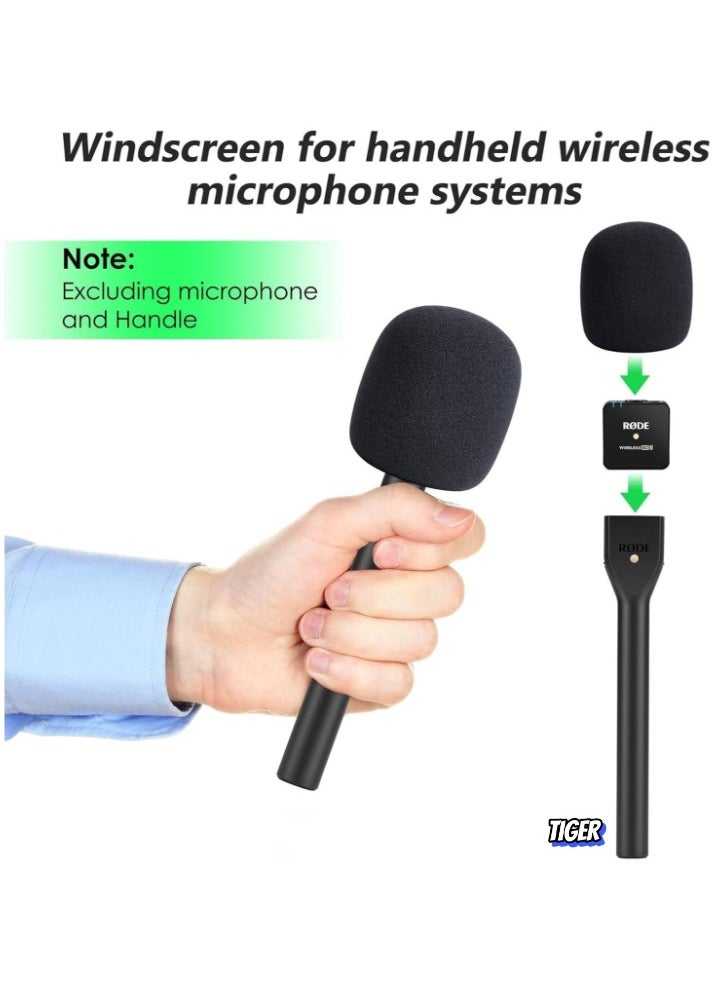 TIGER Microphone Cover Foam – Compatible with Multiple Brands, Suitable for Handheld Interview Adapters, Blocks Plosives for Clear Sound Quality  - Image 4