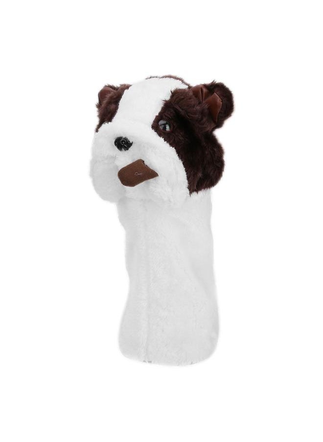 Thoraya - Bulldog Style Plush Fabric Golf Club Driver Headcovers Head Cover Golfer Accessory - Image 1