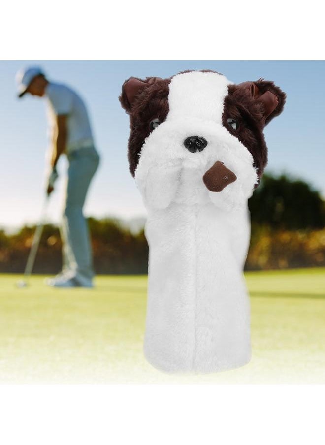 Thoraya - Bulldog Style Plush Fabric Golf Club Driver Headcovers Head Cover Golfer Accessory - Image 1