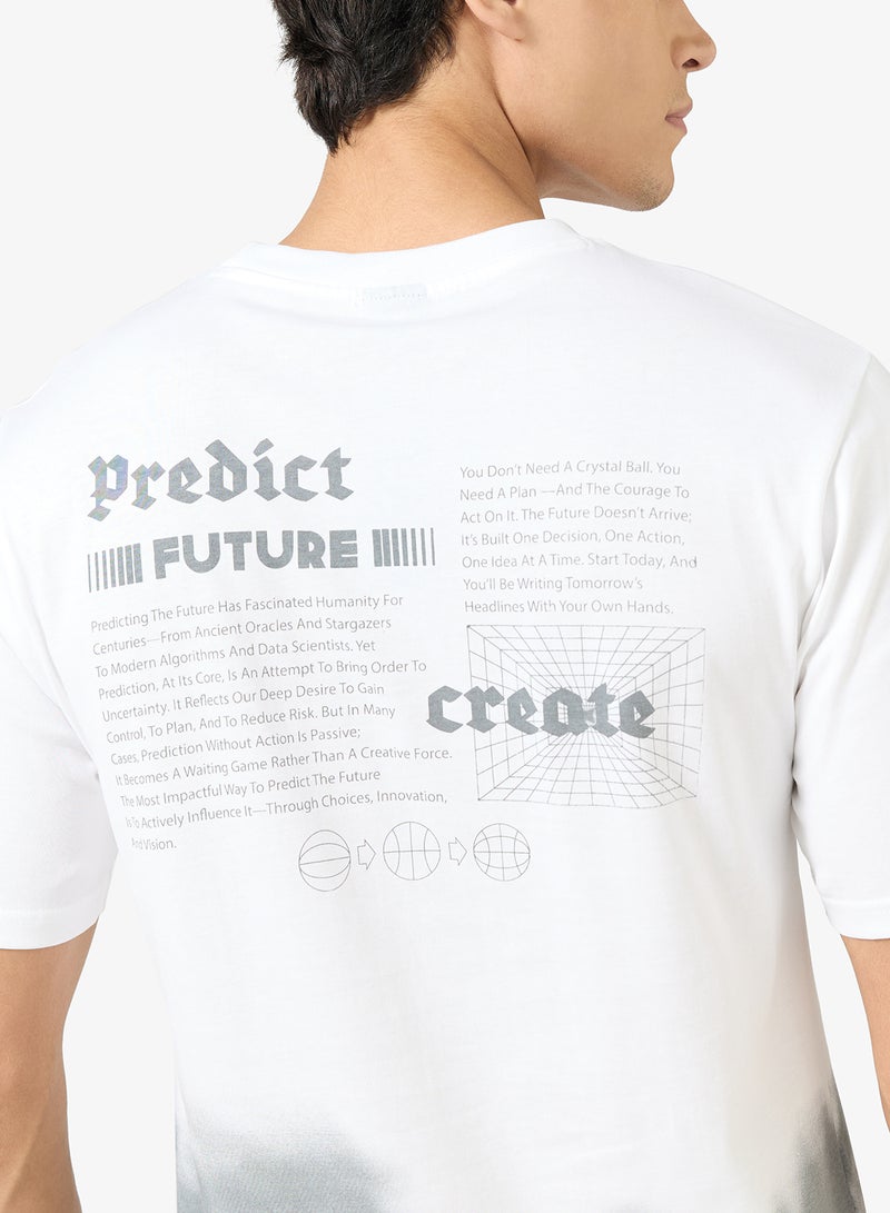 سفنتي فايف تيشيرت بطبعة جرافيك بقصة عادية - Image 3