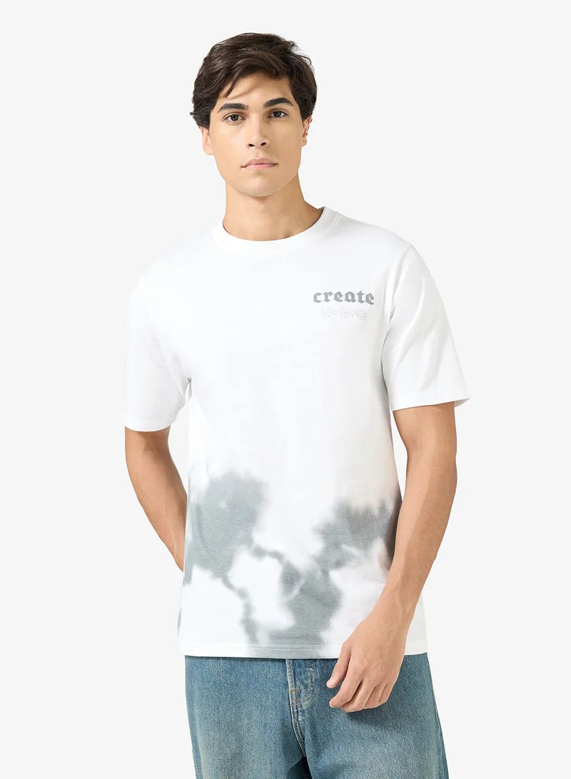 Seventy Five Graphic Print Regular Fit T-Shirt