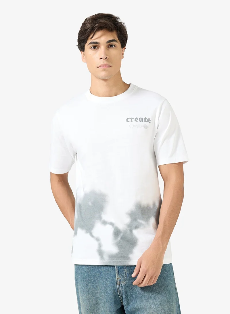 Seventy Five Graphic Print Regular Fit T-Shirt