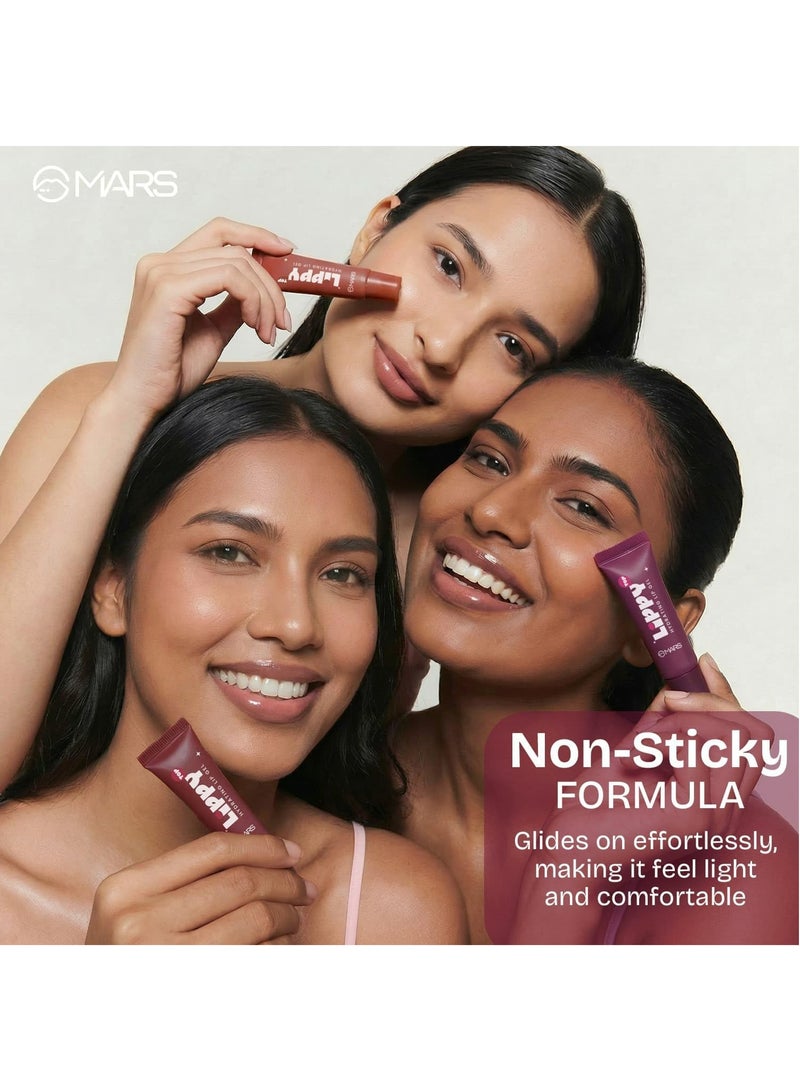 MARS COSMETICS Lippy Top Hydrating Lip Gel (10ml) (01-PLUMPY GRAPES) | Nourished With Vitamin-E & Shea Butter | Long Lasting Hydration | Glossy Finish | Easy to Apply - Image 3
