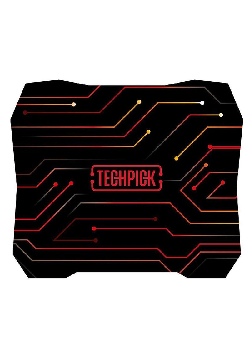 TECHPICK - Techpick CM421 4-in-1 Gaming Membrane Keyboard Wired for Gaming Laptop/Gaming Desktop Computer/Gaming CPUBlack - Image 1