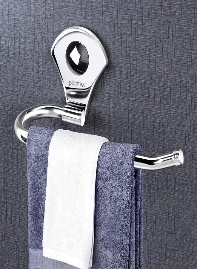 Plantex Royal Stainless Steel Bathroom Accessories Set/Bathroom Hanger for Towel/Towel Bar/Napkin Ring/Tumbler Holder/Soap Dish/Robe Hook (Pack of 10) - Image 3