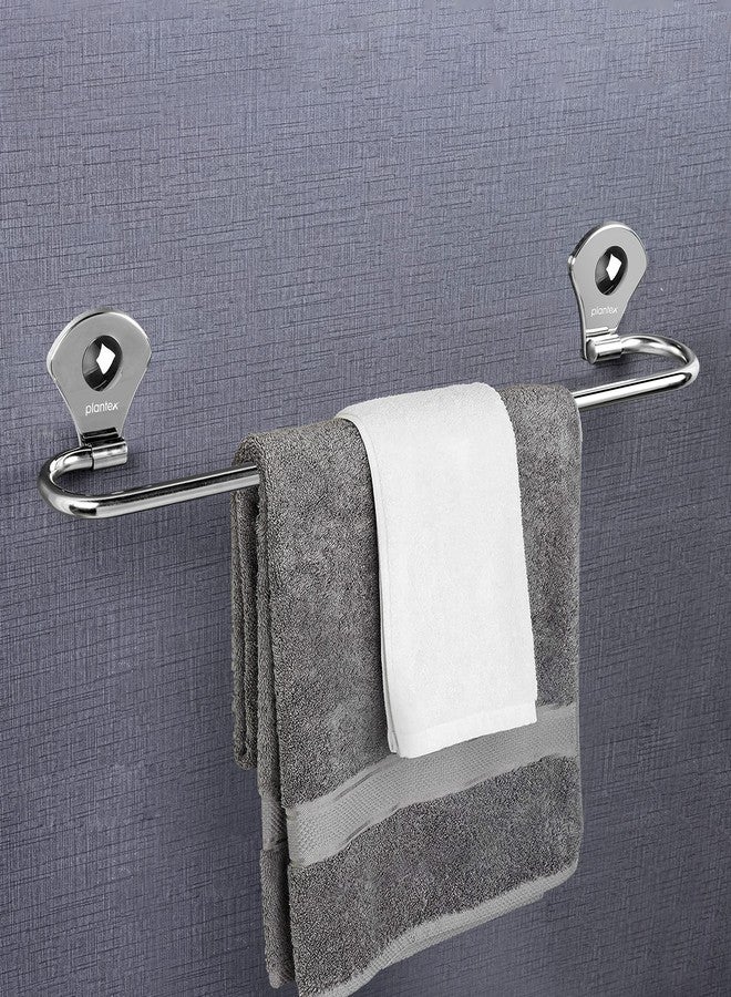 Plantex Royal Stainless Steel Bathroom Accessories Set/Bathroom Hanger for Towel/Towel Bar/Napkin Ring/Tumbler Holder/Soap Dish/Robe Hook (Pack of 10) - Image 1