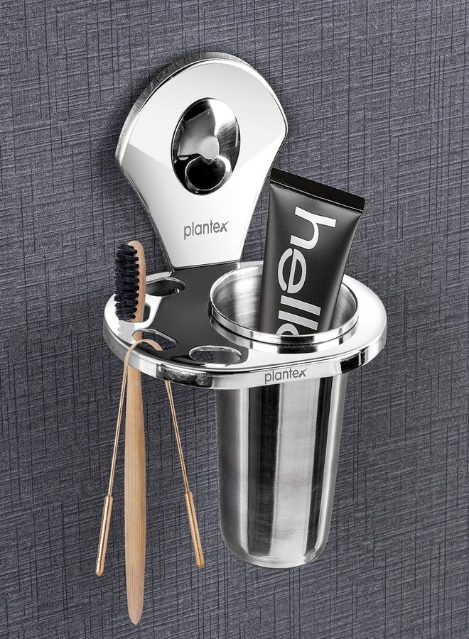 Plantex Royal Stainless Steel Bathroom Accessories Set/Bathroom Hanger for Towel/Towel Bar/Napkin Ring/Tumbler Holder/Soap Dish/Robe Hook (Pack of 10) - Image 4