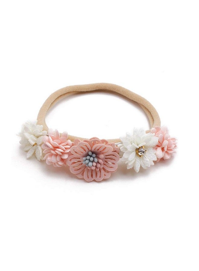 mligril Baby Headbands Set Flower Hair Bows Accessorieselastic Hair Band Crown Floral Wraps Birthday Gifts For Girls Newborn Infant Toddler 3Pcs - Image 4