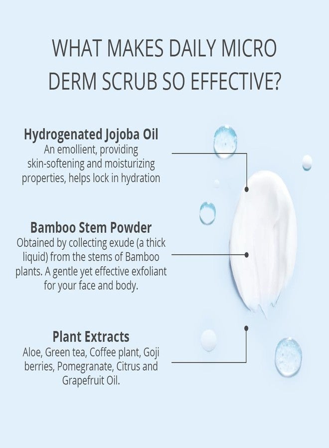 Stemulation Daily Micro Derm Scrub - Gentle Exfoliator Scrub For Face And Body - Aloe Based Antioxidant Complex For Refined Healthy Skin - Image 2