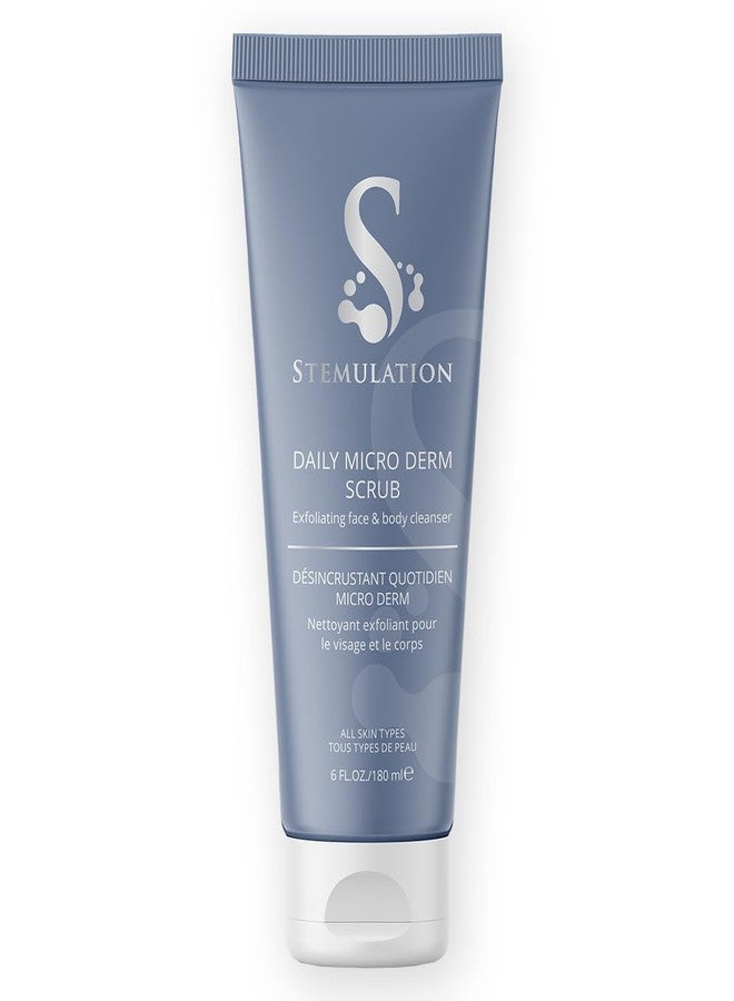 Stemulation Daily Micro Derm Scrub - Gentle Exfoliator Scrub For Face And Body - Aloe Based Antioxidant Complex For Refined Healthy Skin - Image 1