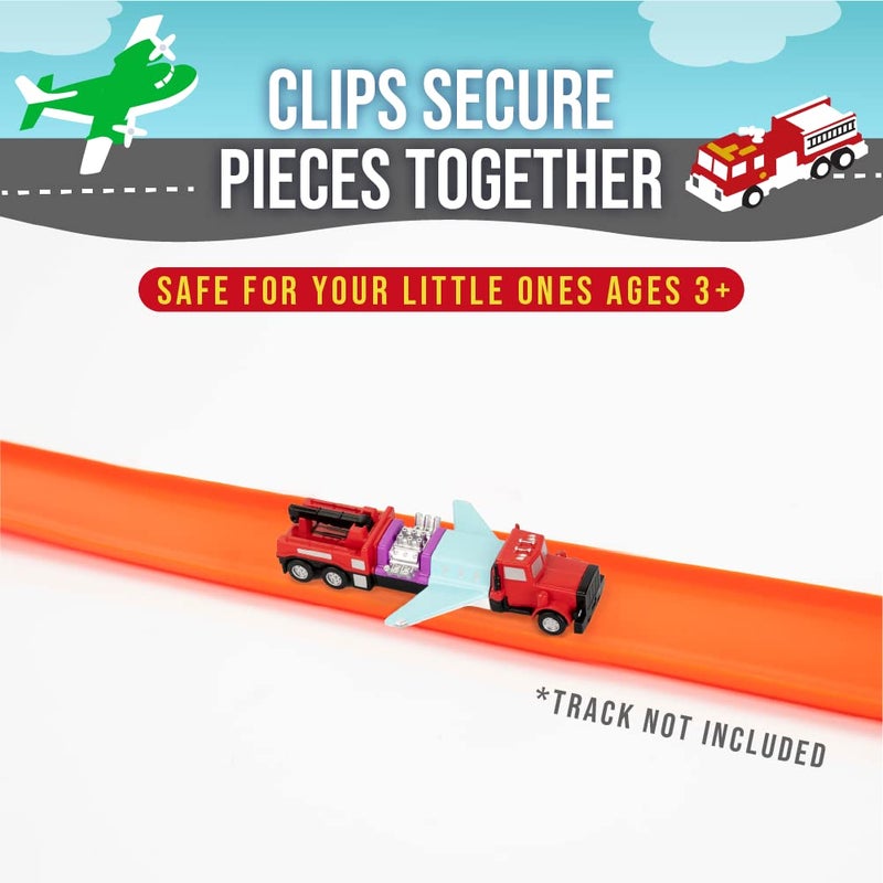 Popular Playthings Micro Mix or Match Vehicles Deluxe Set of 9 Toy Cars Planes and More - Image 4