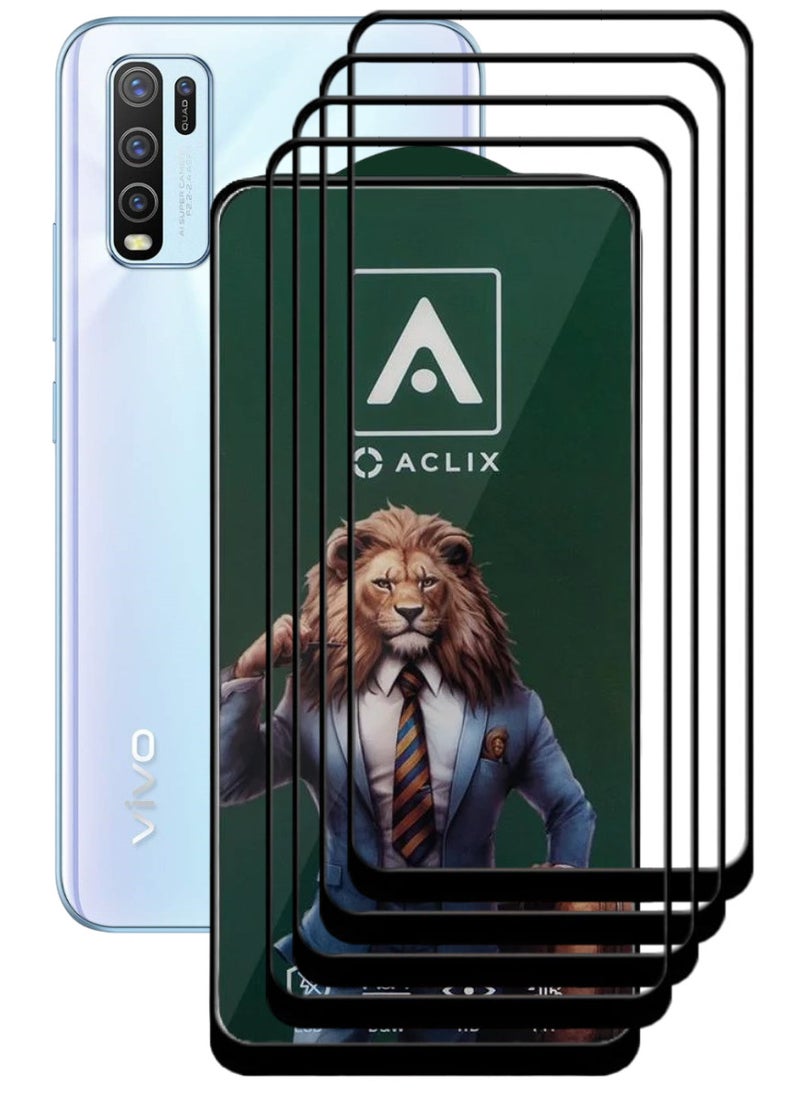 ACLIX 4 Pieces Antistatic ESD Dustproof Premium Quality High Definition Tempered Glass Screen Protector Designed For vivo Y50 - Image 1