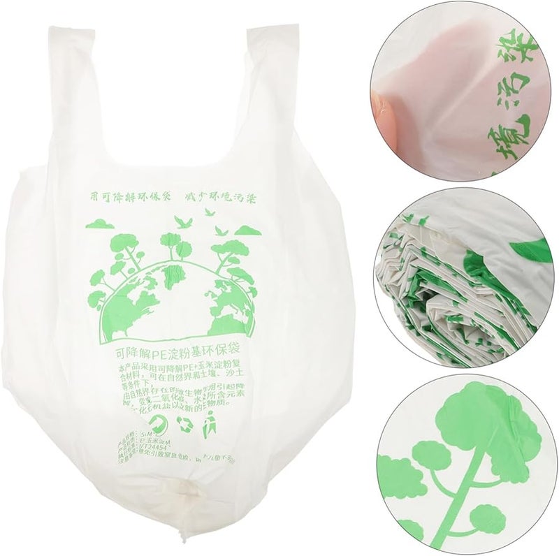 أكياس قمامة قابلة للتحلل الحيوي بفم مسطح 20 قطعة، أكياس بطانة مطبخ مقاومة للتمزق - Image 4