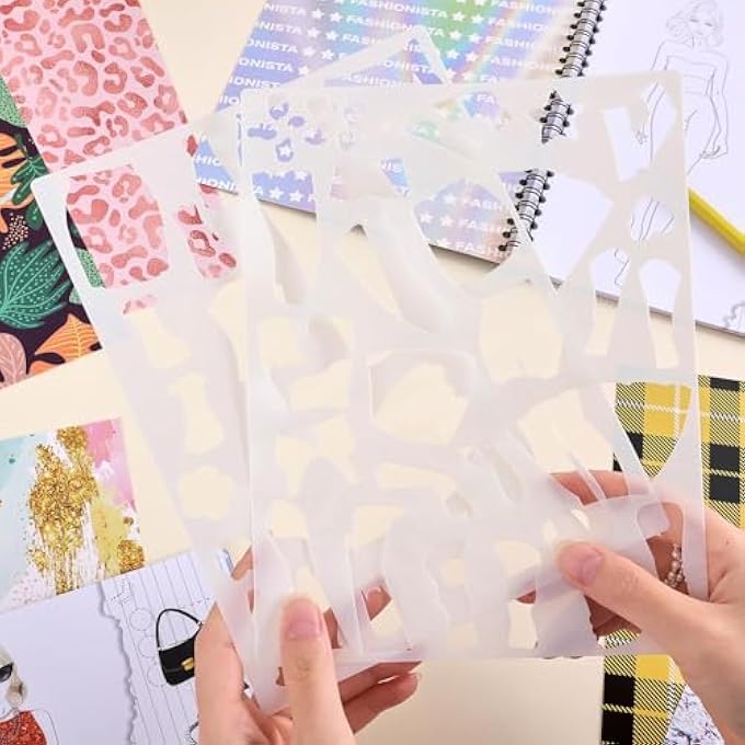 GIRLS DRESS UP GAME STICKER BOOK, 20 PAGES DRESS UP COLORING BOOK FOR GIRL, FASHION SKETCHBOOK AND STICKER BOOKS FOR KIDS - Image 5