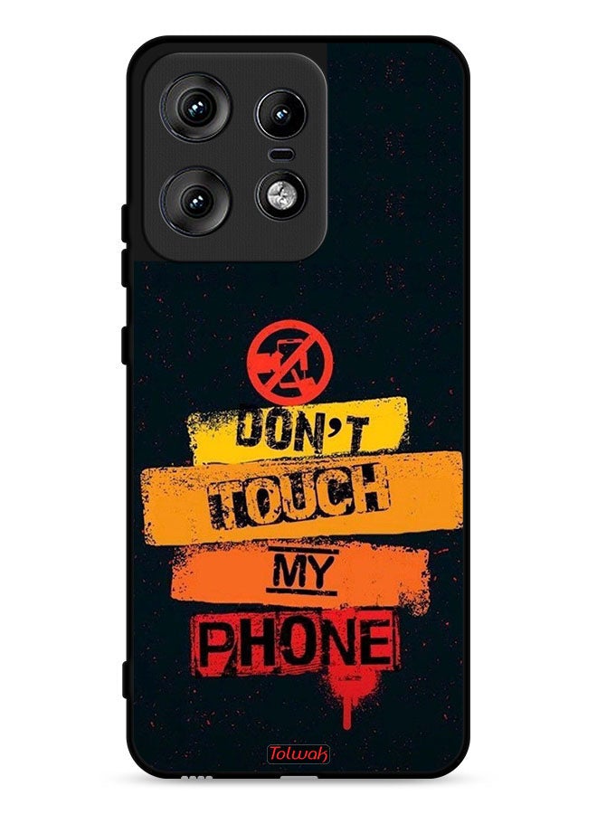Tolwak Motorola Edge 50 Pro 5G Protective Case Cover Do Not Touch My Phone - Image 1