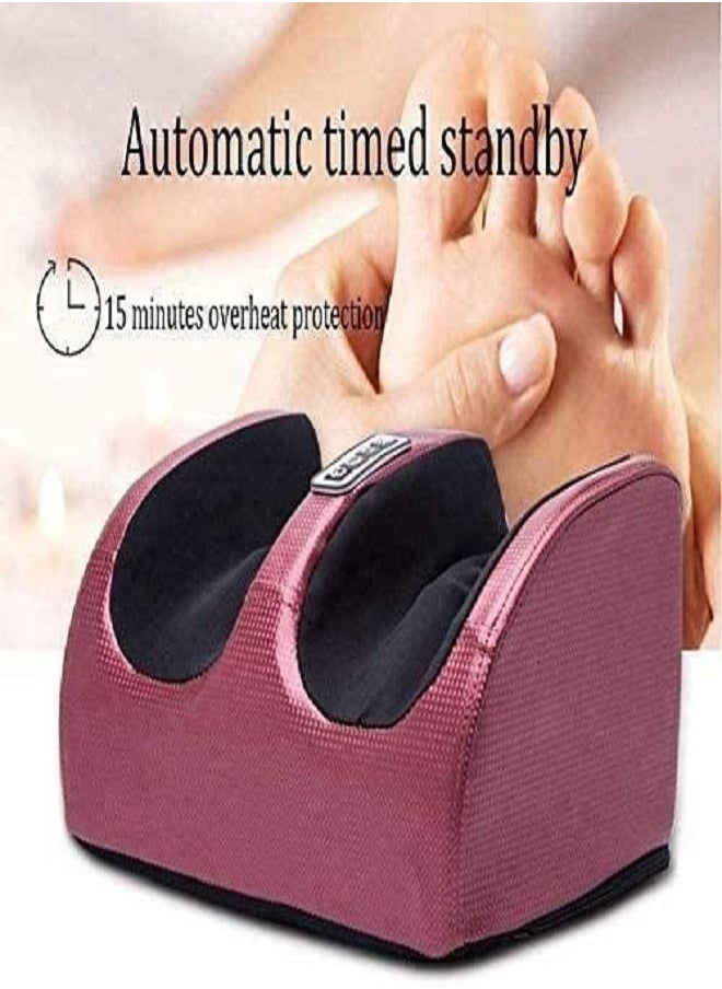 Generic - Foot Massager with Heat Foot Massage Machine Shiatsu Foot Massage Foot Sole Electric Foot Massager with Heat Deep Kneading Shiatsu Foot Massager Machine Red Wine - Image 1