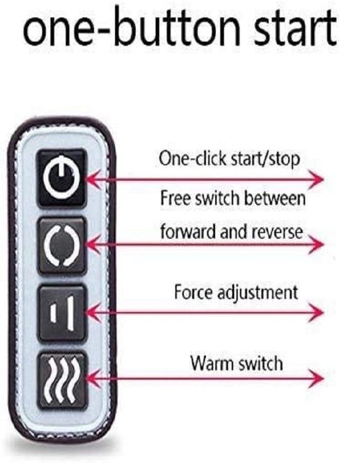 Generic - Foot Massager with Heat Foot Massage Machine Shiatsu Foot Massage Foot Sole Electric Foot Massager with Heat Deep Kneading Shiatsu Foot Massager Machine Red Wine - Image 1