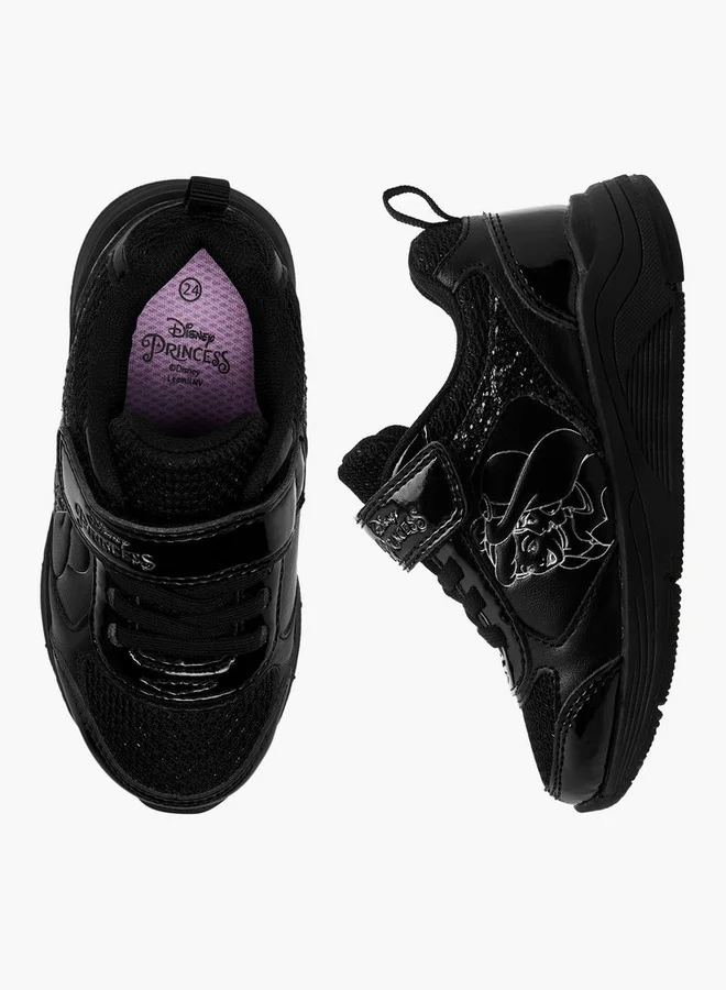 Disney Princess Print Sneakers with Hook and Loop Closure