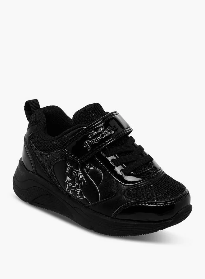 Disney Princess Print Sneakers with Hook and Loop Closure