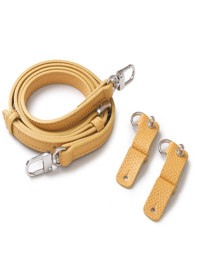 KOMHPS Purse Straps Replacement, Leather Handbag Crossbody Shoulder Strap Kit Adjustable for Mini Longcamp Tote Bag Women - Image 3