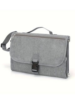 Little tots Portable Diaper Changing Pad - Baby Changing Pad & Diaper Changer Travel Bag, Smart Design Baby Changing Mat, Portable Changing Pad for Baby - Baby Changing Station, Grey  - Image 5