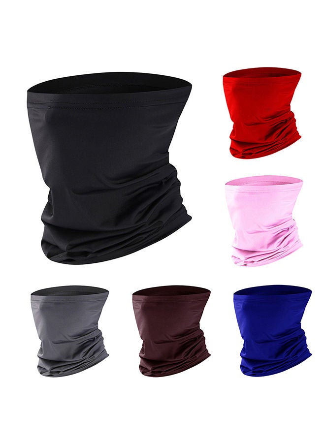 NIBEMINENT Unisex Solid Color Breathable Anti-UV Dust Face Cover Neck Gaiter Cycling Scarf 14.2x12.1x0.8cm  - Image 2