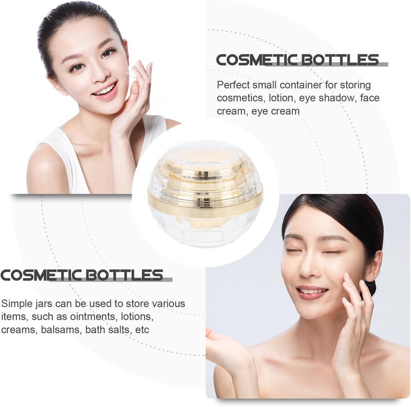 Refillable Face Cream Jar 50g Gold Empty Lotion Container Leak-proof Cosmetic Storage Bottle for Travel and Daily Skincare Packaging - Image 3