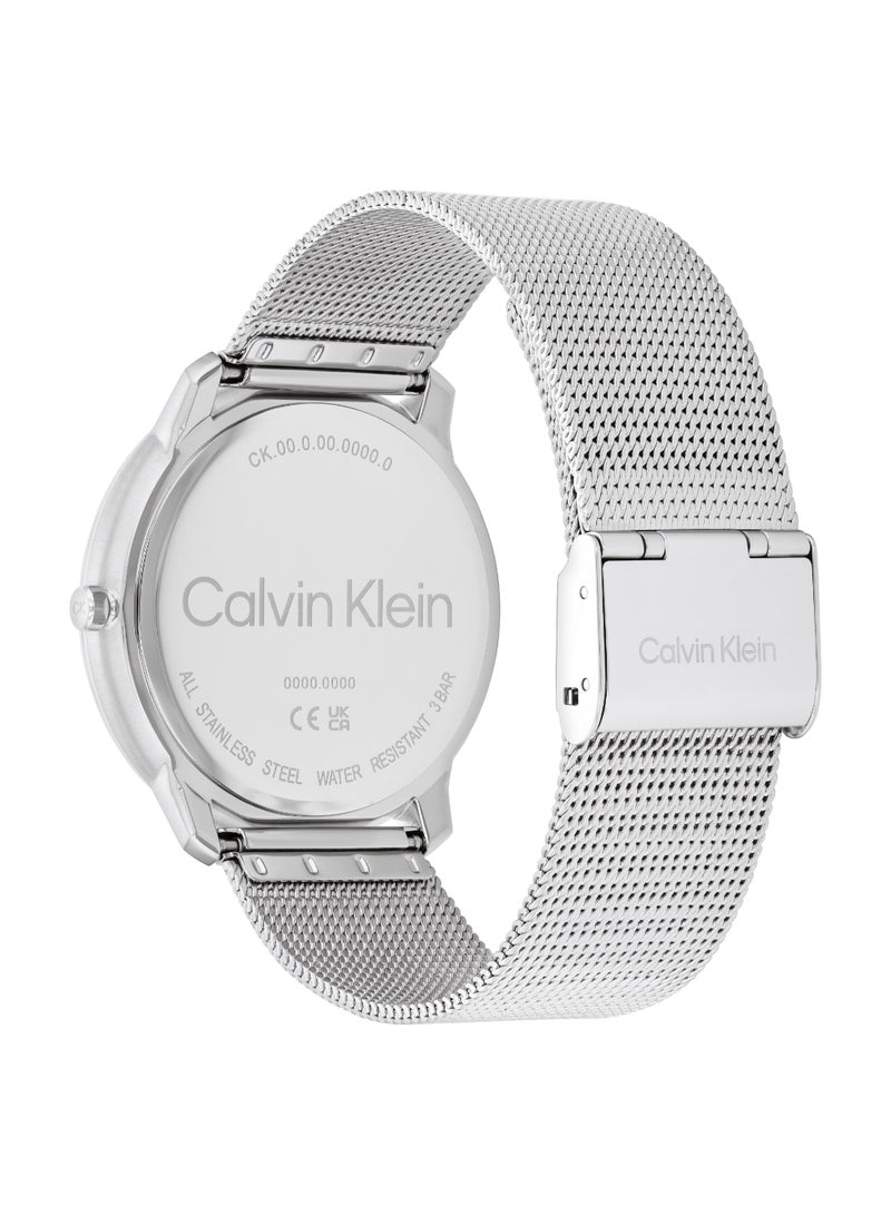 CALVIN KLEIN ساعة كالفن كلاين التناظرية المستديرة للرجال والنساء - علبة سوداء - 25300012 - Image 2