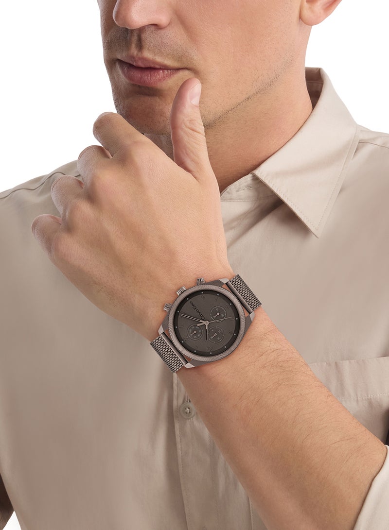 CALVIN KLEIN ساعة يد رجالية من الستانلس ستيل بعقارب دائرية الشكل 25200361 - 44 ملم - Image 4