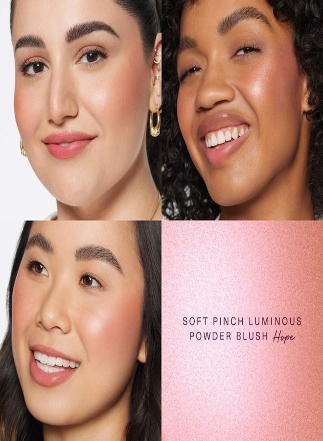 Rare Beauty Rare Beauty Soft Pinch Luminous Powder Blush – Hope - Nude Mauve 2.8g | Radiant Finish, Buildable Coverage, Lightweight, Long-Lasting, Vegan & Cruelty-Free  - Image 2