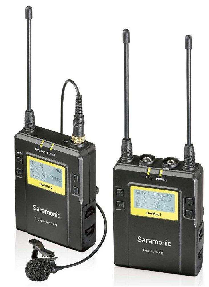 Saramonic - Saramonic UwMic9 Kit1 UHF Wireless Lavalier Microphone System - Image 1