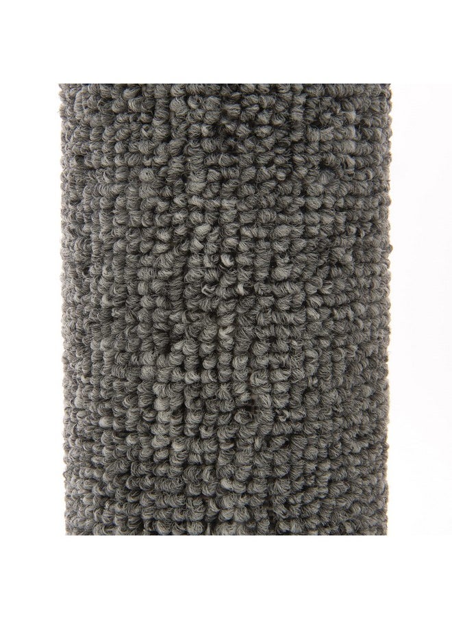 SmartyKat Scratch 'N Spin Carpet Cat Scratching Post With Spinning Wand Toys  Gray, One Size  - Image 2