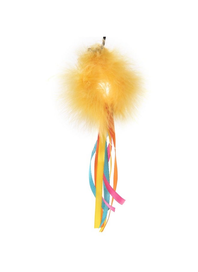 SmartyKat Scratch 'N Spin Carpet Cat Scratching Post With Spinning Wand Toys  Gray, One Size  - Image 3